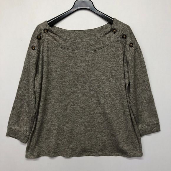 Cable & Gauge Women 3/4 Sleeve Blouse Top Shirt Plus Size 1X Casual B244 -20 - Picture 9 of 14